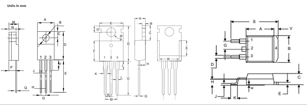 Mechanical Drawing - Micro Commercial Components (MCC) N-Channel Super Junction Power MOSFETs